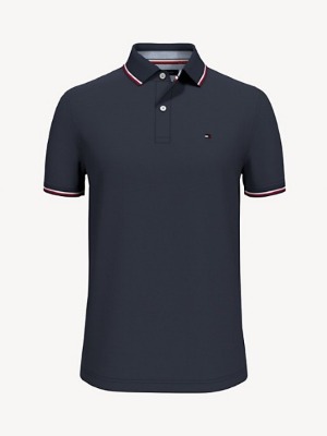 Tommy Hilfiger Men&#039;s Regular Fit Tommy Tipped Polo (XS-XXXL)