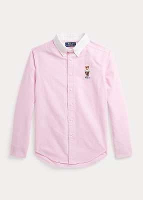Polo Boys Polo Bear Cotton Oxford Shirt (S-XL)