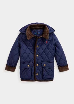 Polo Boys Water-Repellent Hooded Barn Jacket (2T-XL)