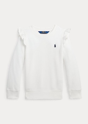 Polo Girls Ruffled Fleece Sweatshirt (2T-6X)