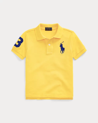 Polo Boys Big Pony Cotton Mesh Polo Shirt (2T-7)