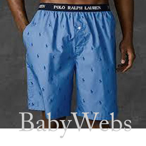 Polo Player Woven Sleep Shorts/Greenwich Blue(Men)
